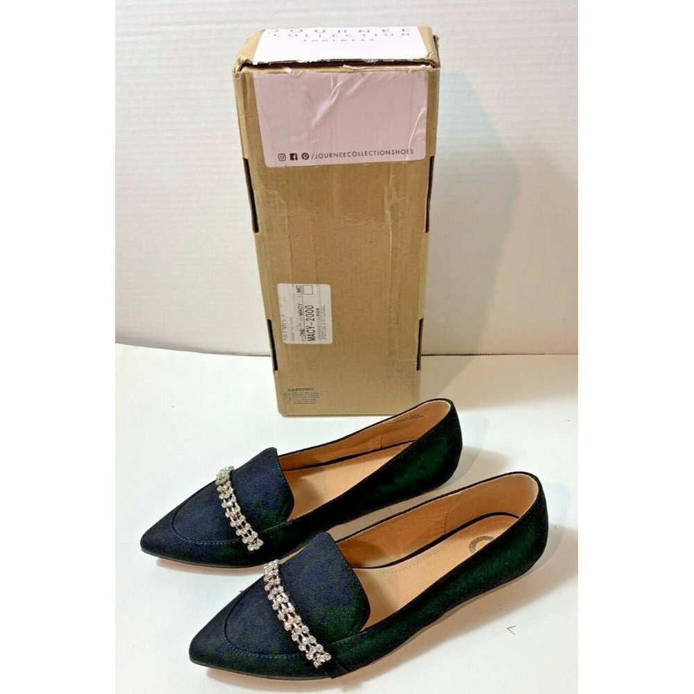 Journee Collection Footwear Woman's Black Flats Size 9 New In Box